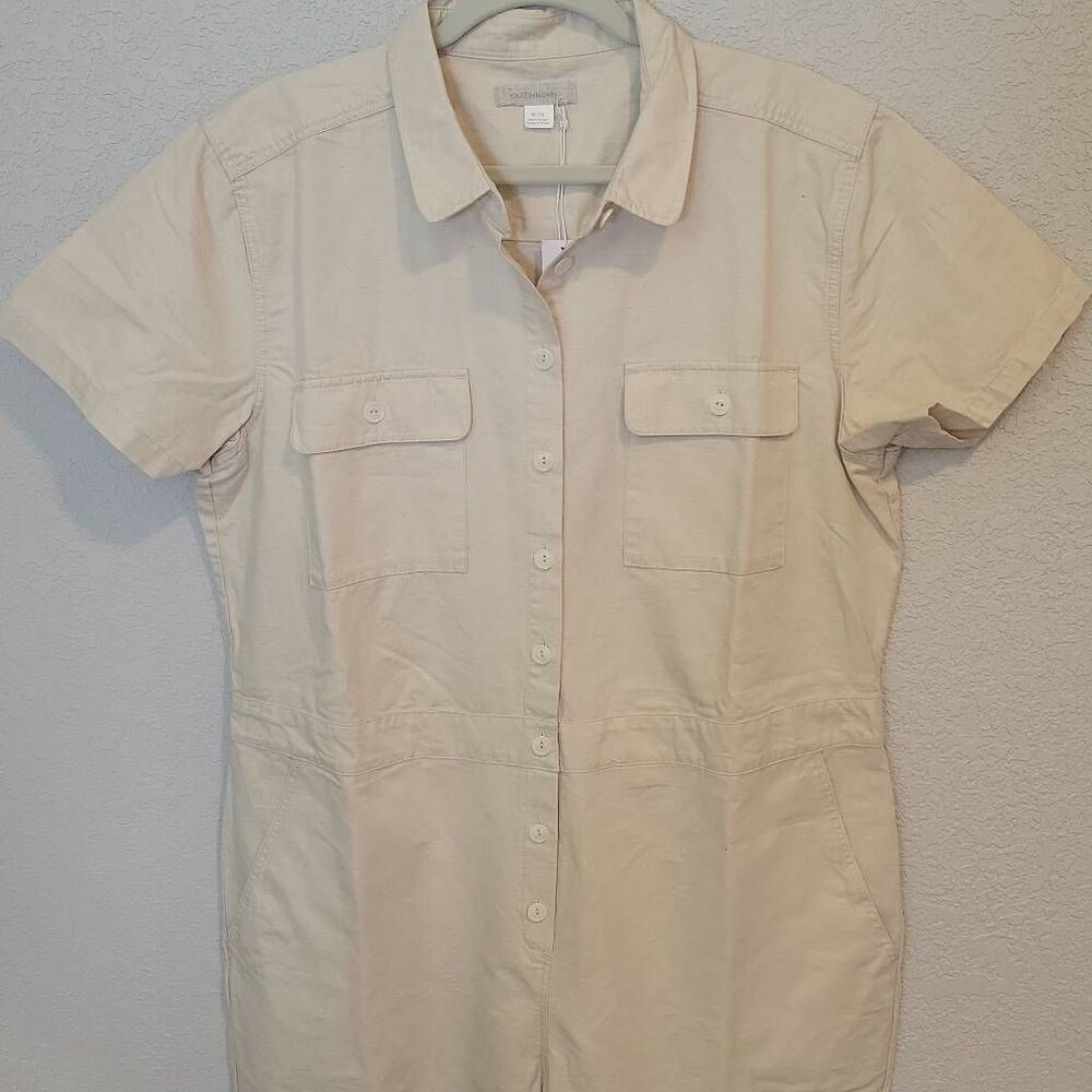 Outerknown S.E.A Suit Jumpsuit Women's Beige Size XL - Picture 2 of 8